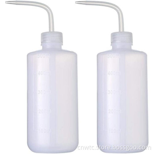 250ml, 500ml, and 1000ml Narrow Mouth Laboratory Plastic Wash Bottles: Reusable Cleaning Containers for Scientific Use